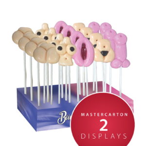 Boinky – Lutscher mit Sex-Motiven – Display mit 25 Stück – 2 Displays
