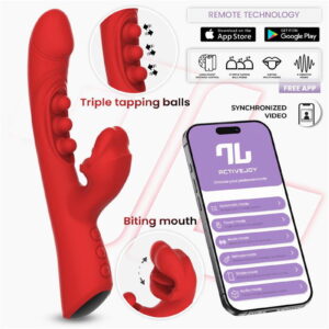 IY – Trixy – Mundvibrator mit dreifacher Klopffunktion und App-Steuerung – Rot