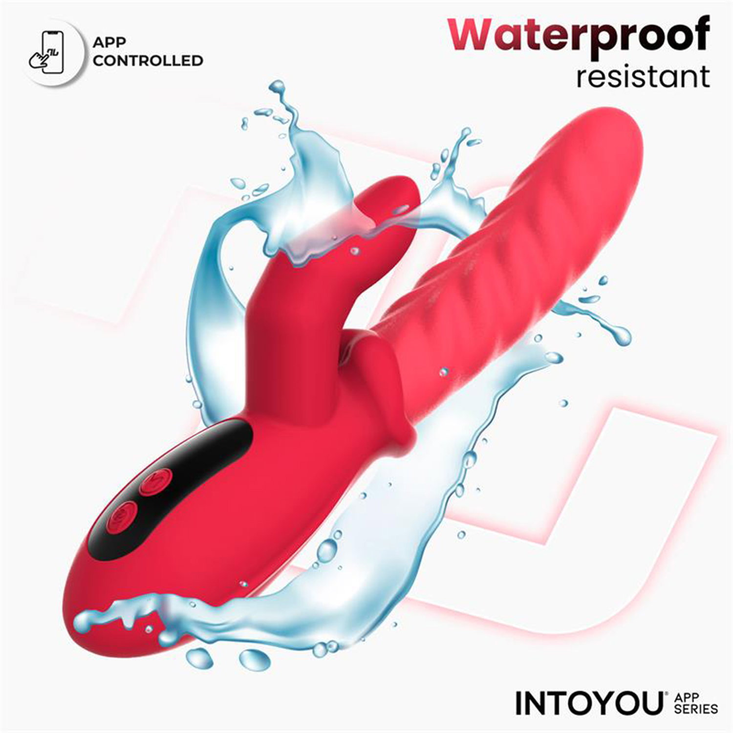 IY – Tingly – Vibrator mit Schwingfunktion und Fingeraufsatz, per App steuerbar – Rot – Bild 8