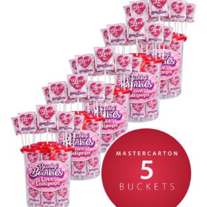 Boinky – Lutscher im rosa Eimer – 100 Stück – 5 Eimer