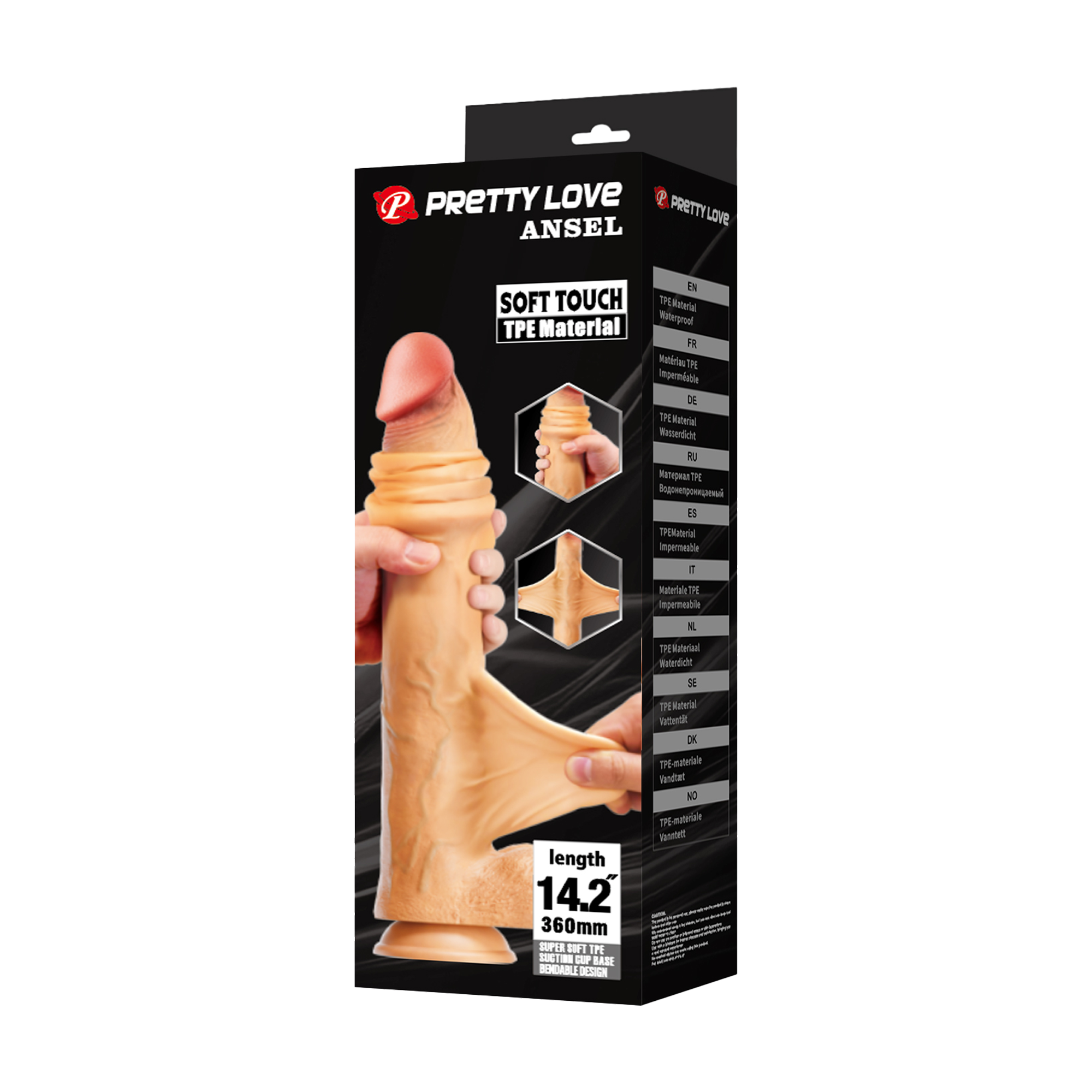 Pretty Love – Ansel – Super Huge Dildo 36 cm – Nude – Bild 4