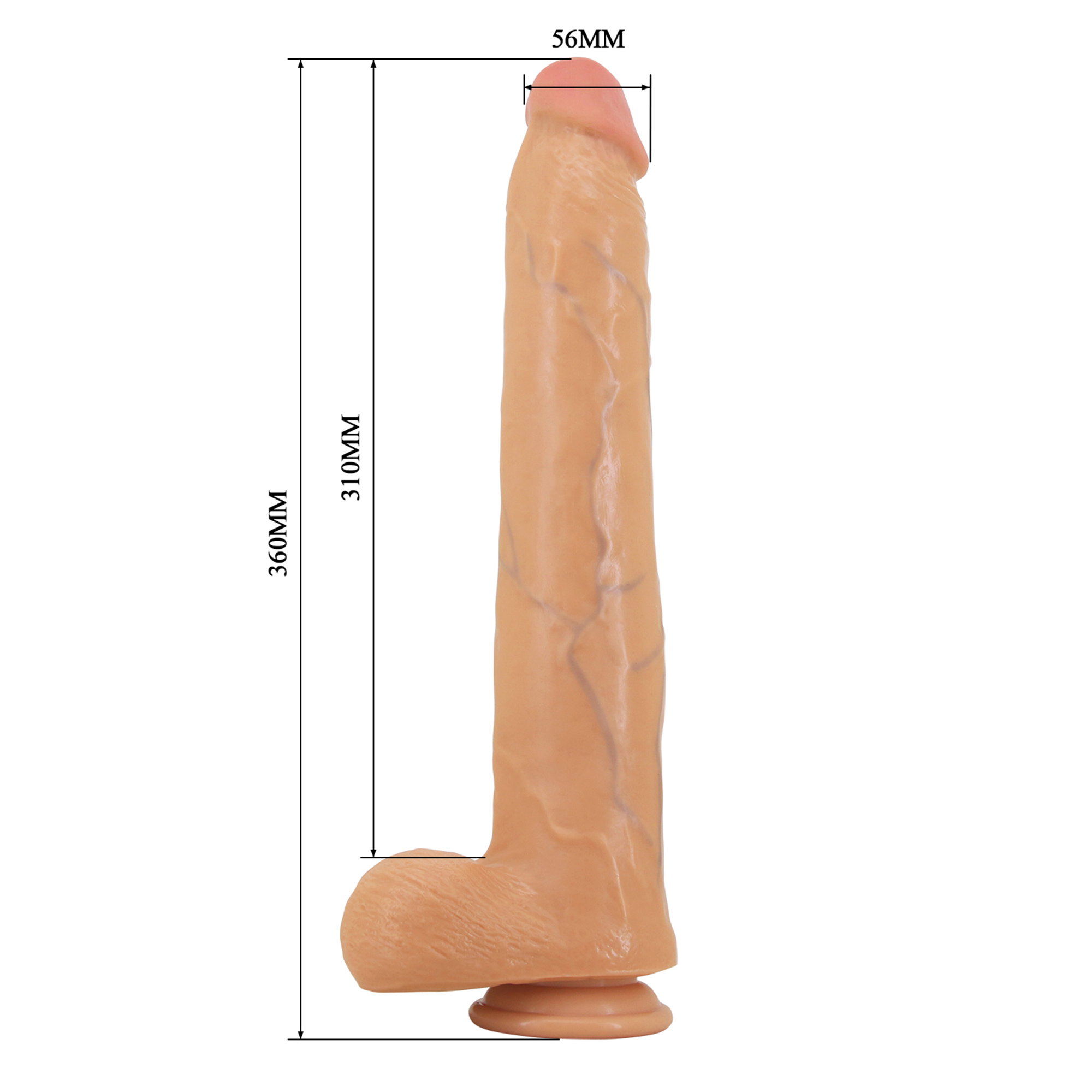 Pretty Love – Ansel – Super Huge Dildo 36 cm – Nude – Bild 7