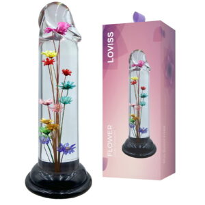 LOVISS – Helichrysum – Garden Flower Dildo Smooth – Transparent
