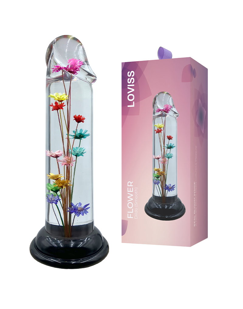 LOVISS – Helichrysum – Garden Flower Dildo Smooth – Transparent