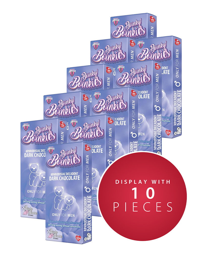 Boinky – Schokolade für Männer – Display mit 10 Tafeln