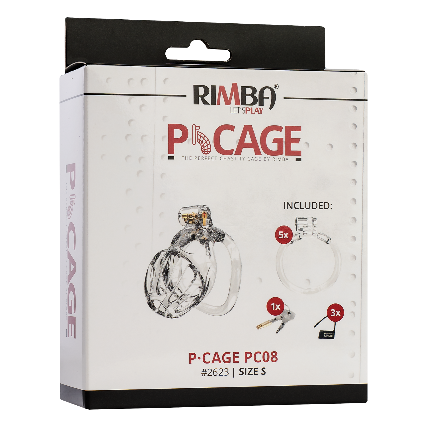 Rimba P-Cage - P-Cage PC08 - Peniskäfig Größe S - Transparent – Bild 3