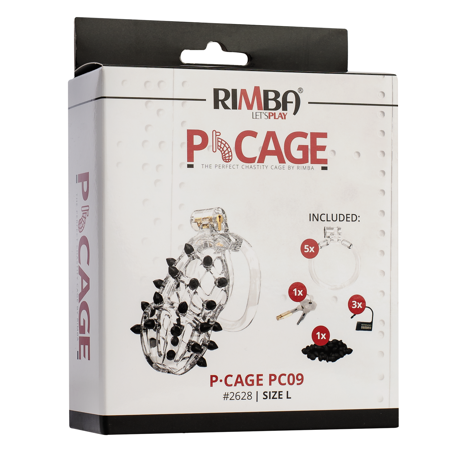 Rimba P-Cage - P-Cage PC09 - Peniskäfig Größe L - Transparent – Bild 3