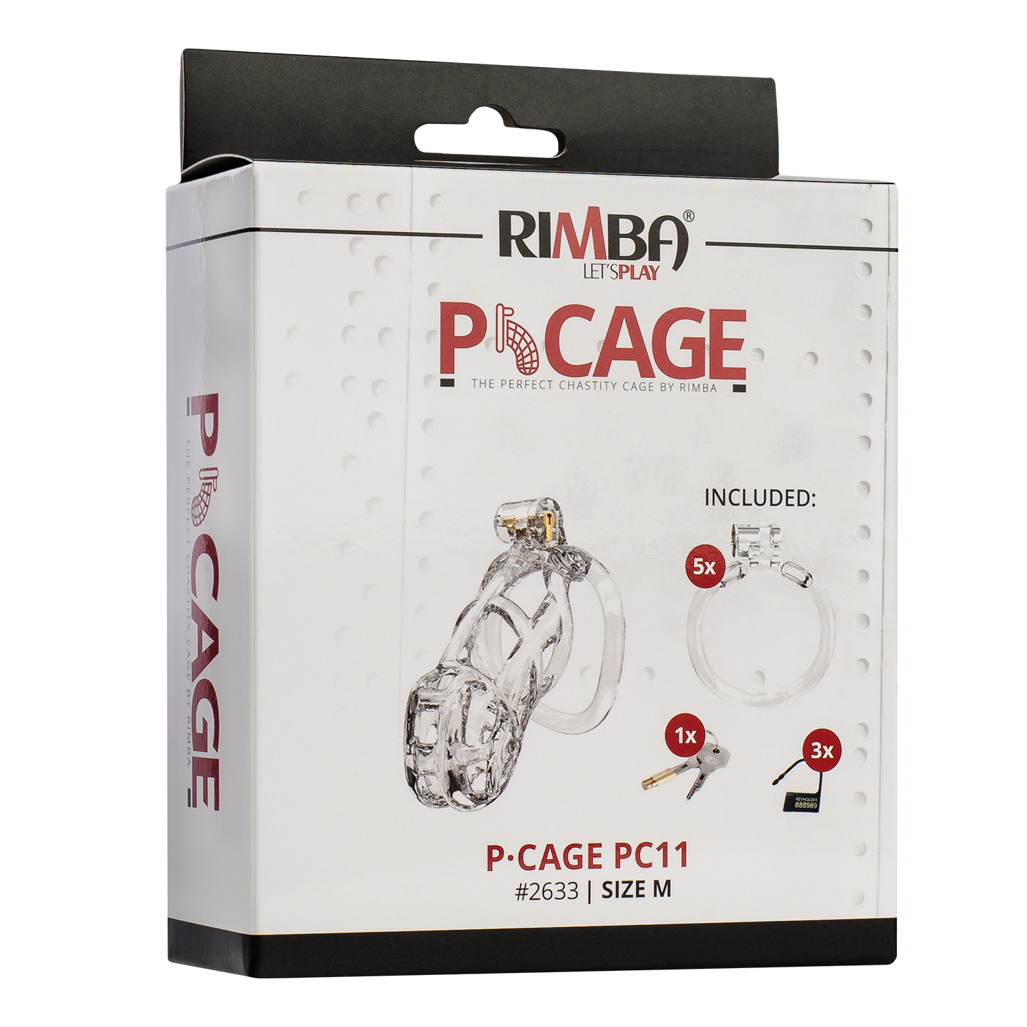 Rimba P-Cage - P- Cage PC11 - Peniskäfig Größe M - Transparent – Bild 3