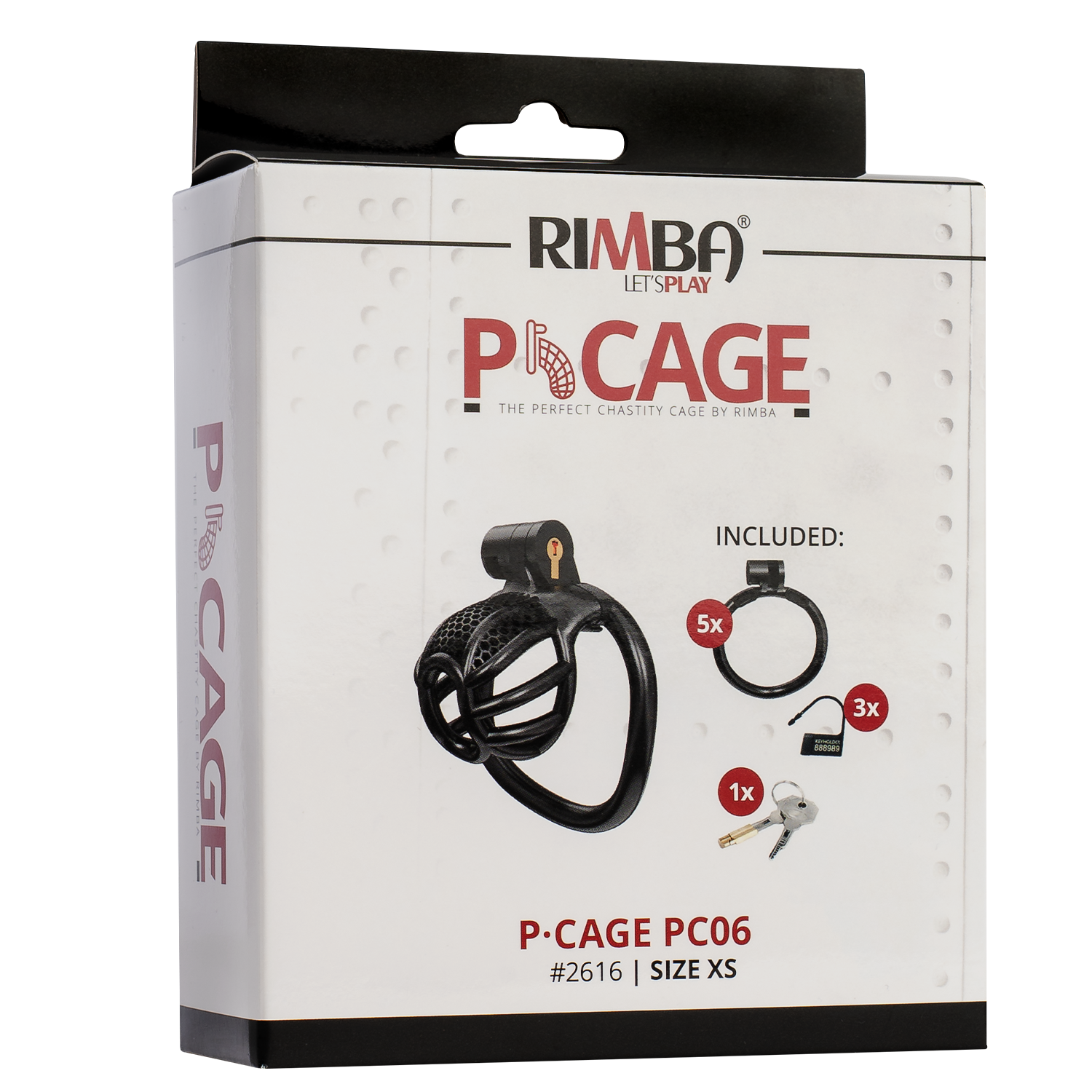 Rimba P-Cage - P-Cage PC06 - Peniskäfig Größe XS - Schwarz – Bild 3