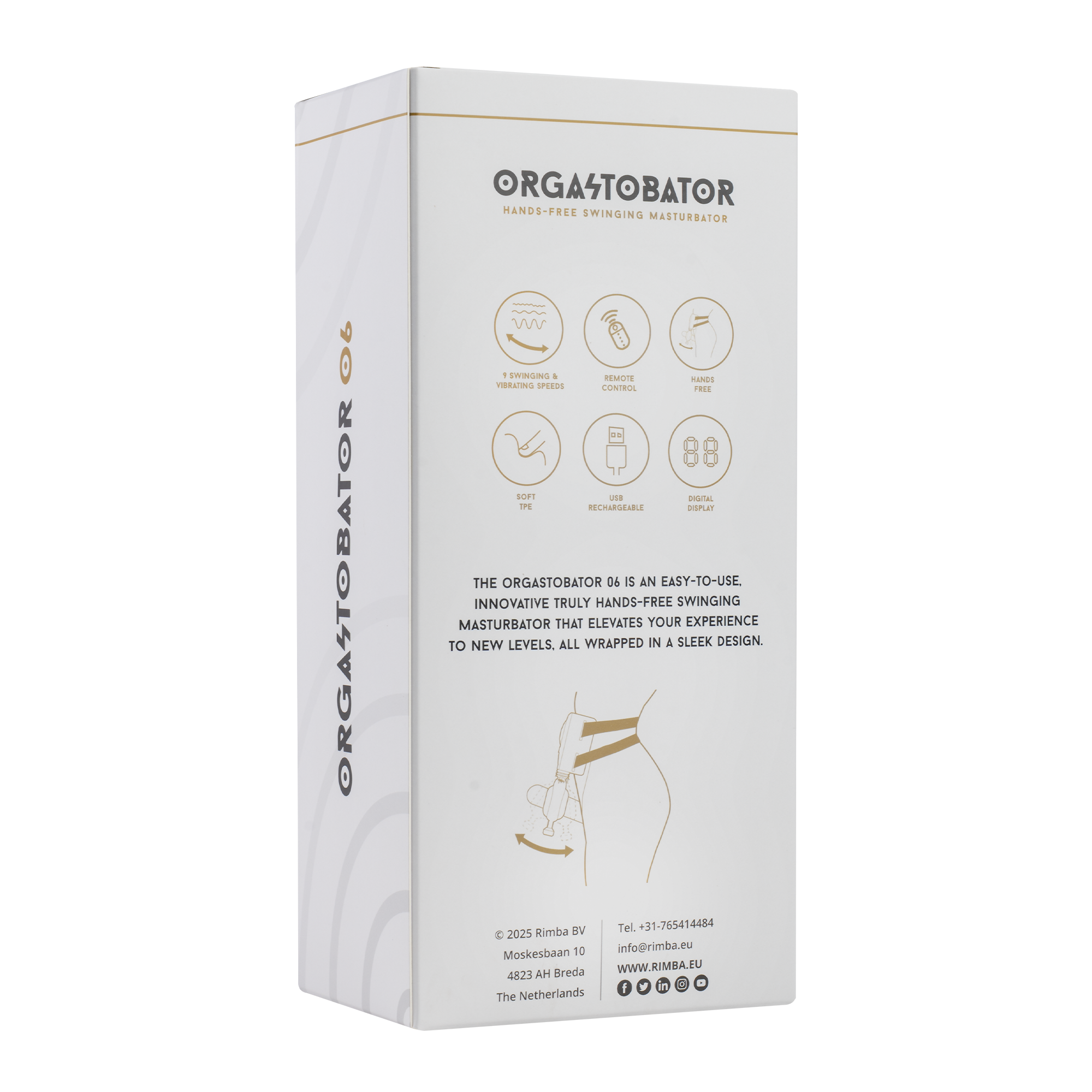 Rimba Toys – Orgastobator 06 – Masturbator für Männer mit Schwingfunktion – Schwarz – Bild 10
