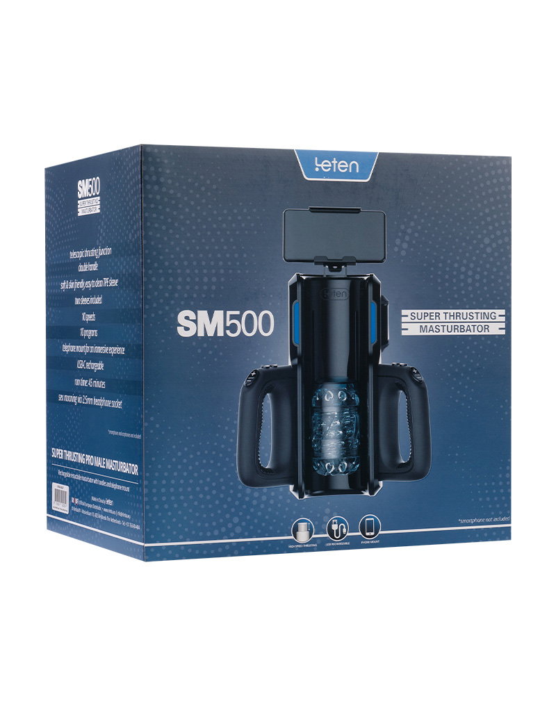 Leten - SM 500 - Super Thrusting Masturbator mit Telefonhalterung – Bild 4
