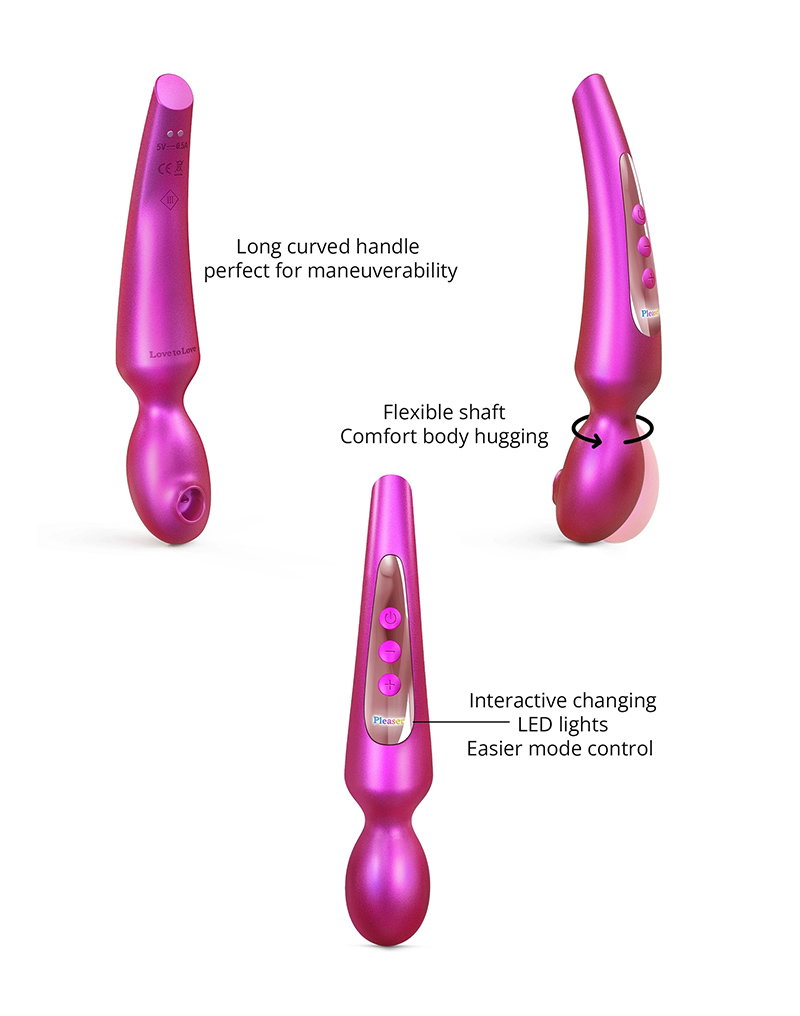 Love to Love – Pleaser – Wandvibrator – Iridescent Berry – Bild 3