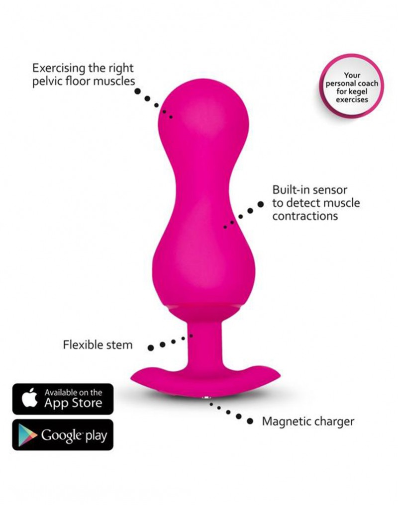 G-Vibe – G-Balls 3 – Geishabälle + App – Rosa