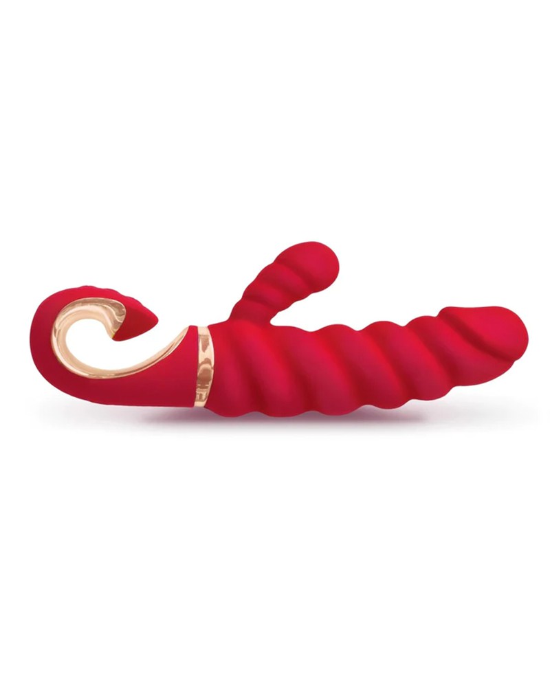 Gvibe - GCandy Mini - Gerippter Rabbit-Vibrator - Rot – Bild 5