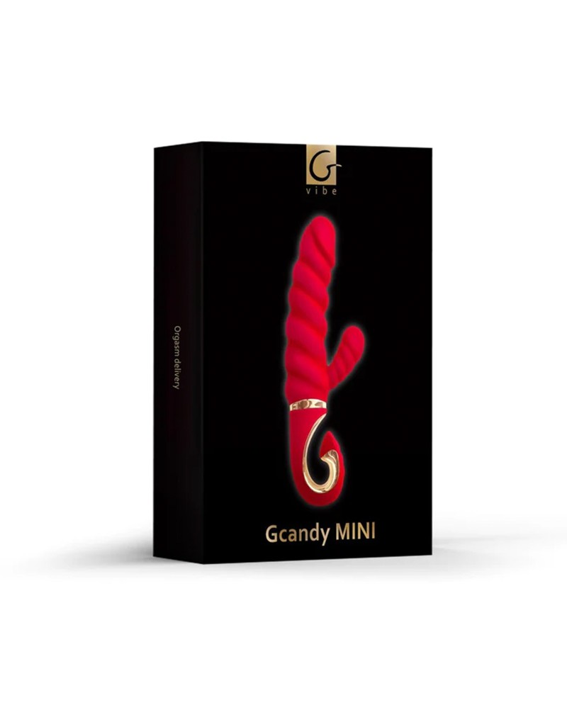 Gvibe – GCandy Mini – Gerippter Rabbit-Vibrator – Rot