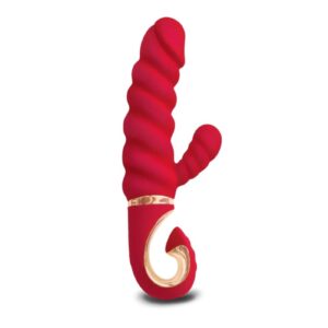 Gvibe - GCandy Mini - Gerippter Rabbit-Vibrator - Rot