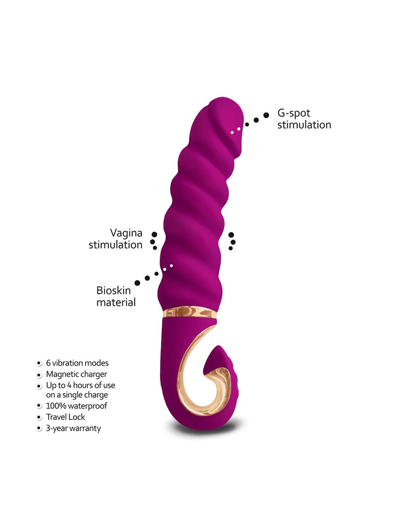 Gvibe - GJack Mini - Gerippter Vibrator - Fuchsia – Bild 4