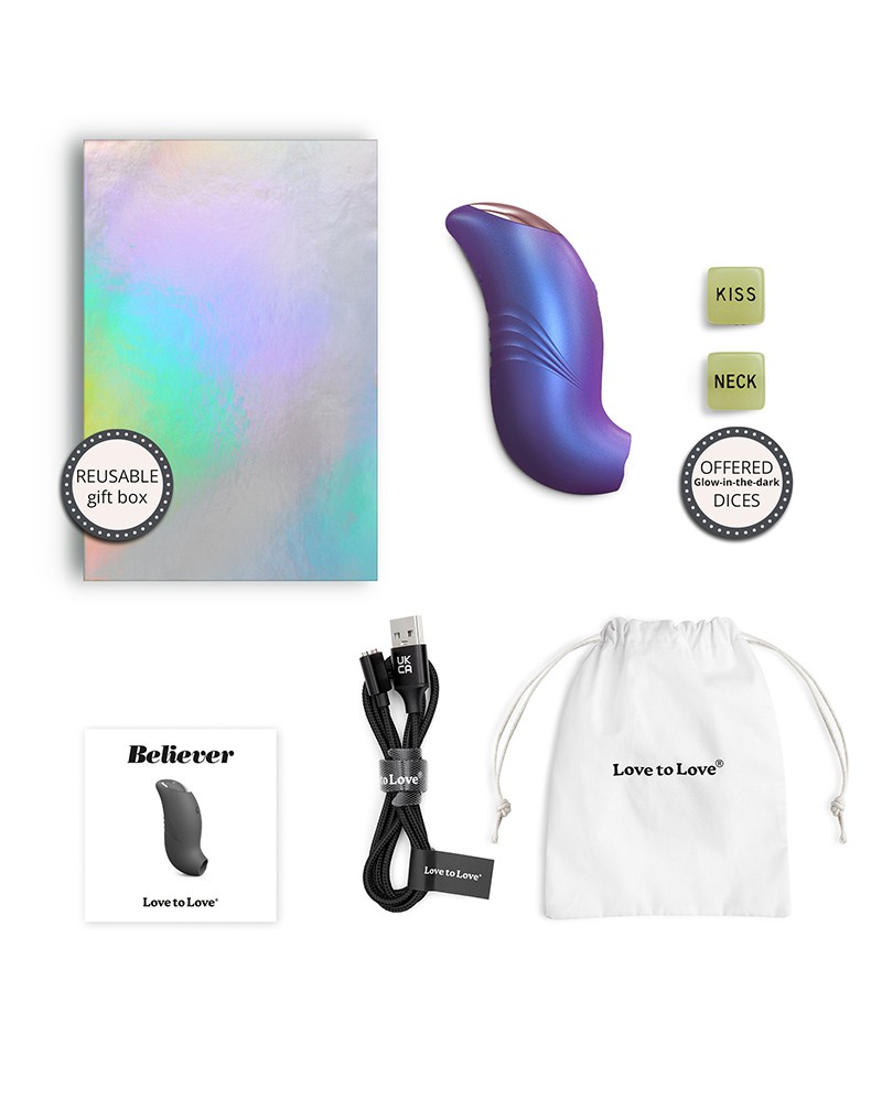 Love to Love – Believer – Klitoris-Vibrator – Lila