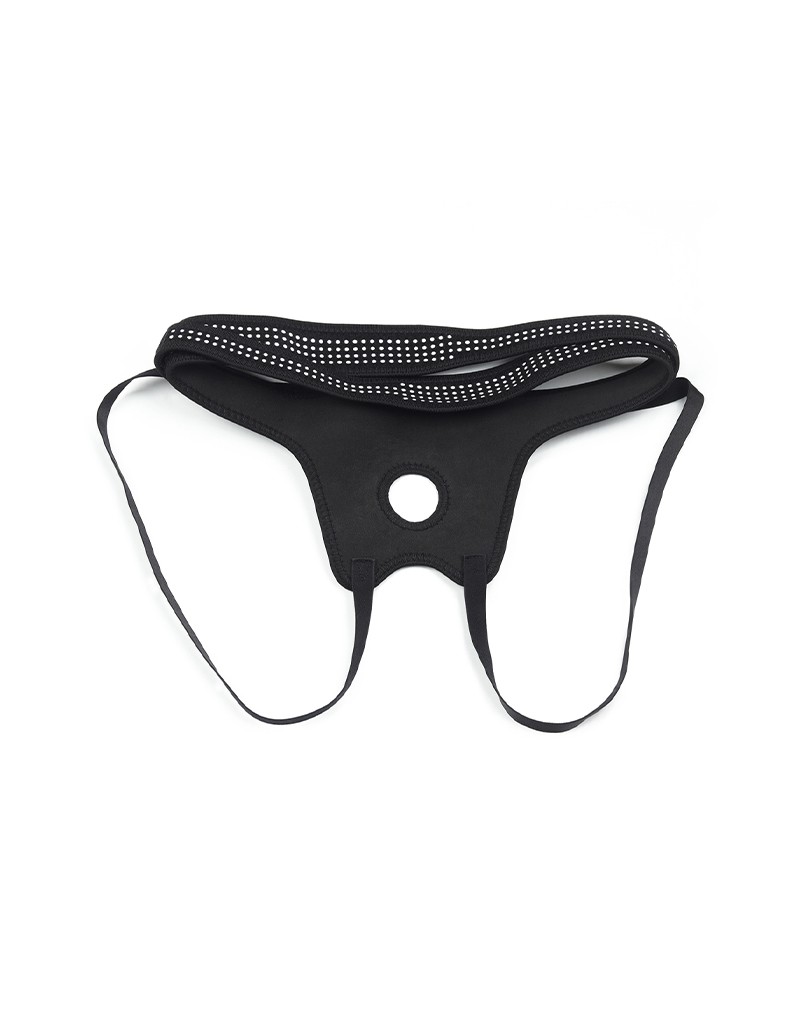 LoveToy - Easy Strap-on Harness (ohne Dildo) - Schwarz & Weiß – Bild 16