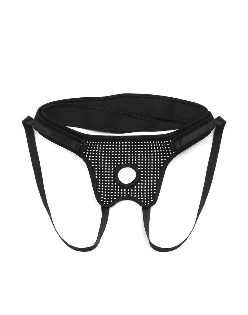 LoveToy - Easy Strap-on Harness (ohne Dildo) - Schwarz & Weiß