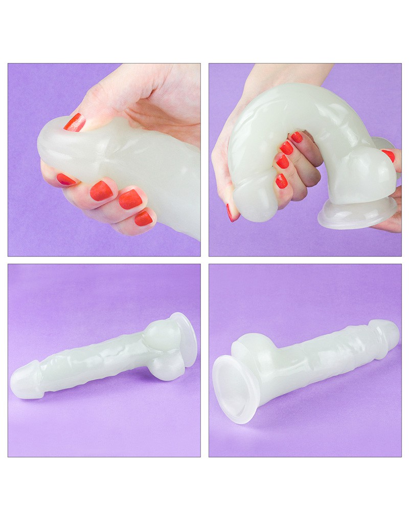 LoveToy - Lumino Play Dildo 21.5 cm - Glow in the Dark – Bild 5