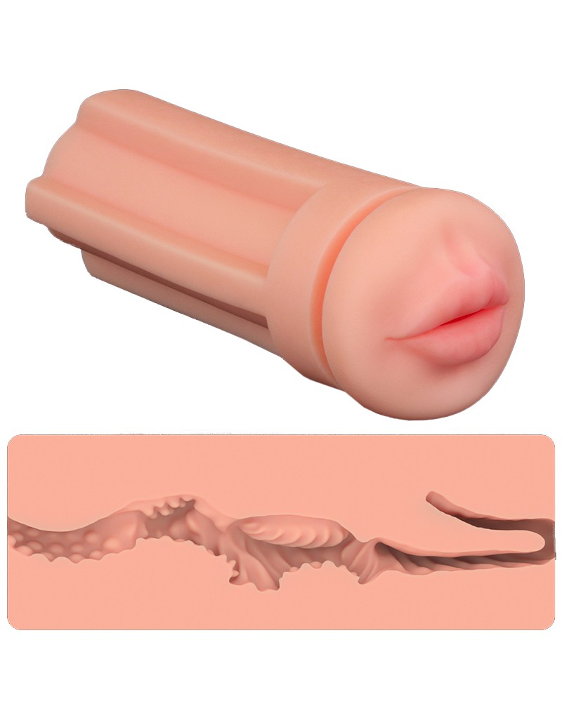 LoveToy - Pleasure Brew Cream Ale Mouth Masturbator - Grün & Nude – Bild 5