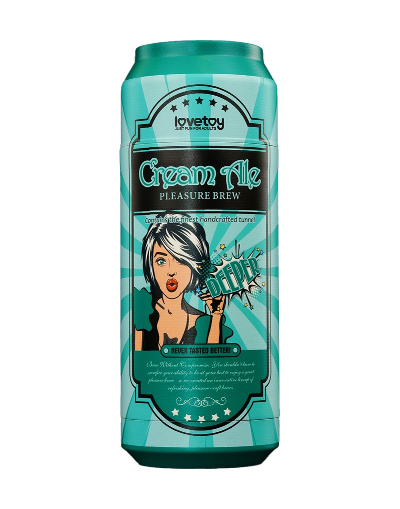 LoveToy – Pleasure Brew Cream Ale Mouth Masturbator – Grün & Nude