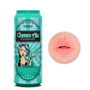 LoveToy - Pleasure Brew Cream Ale Mouth Masturbator - Grün & Nude