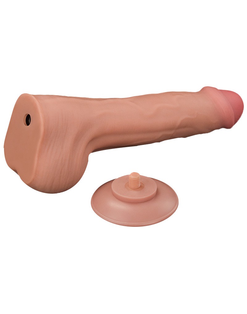LoveToy - Sliding Skin Dildo 29 cm - Nude – Bild 7