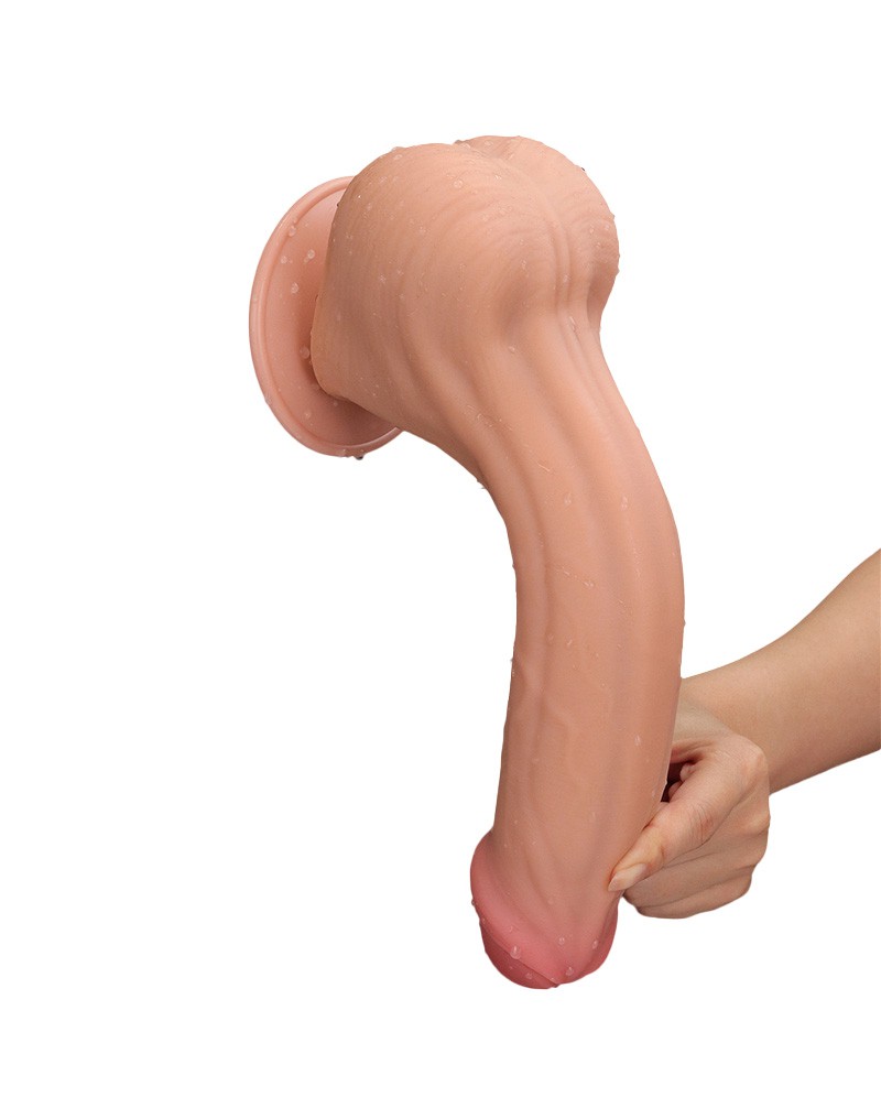 LoveToy - Sliding Skin Dildo 29 cm - Nude – Bild 14