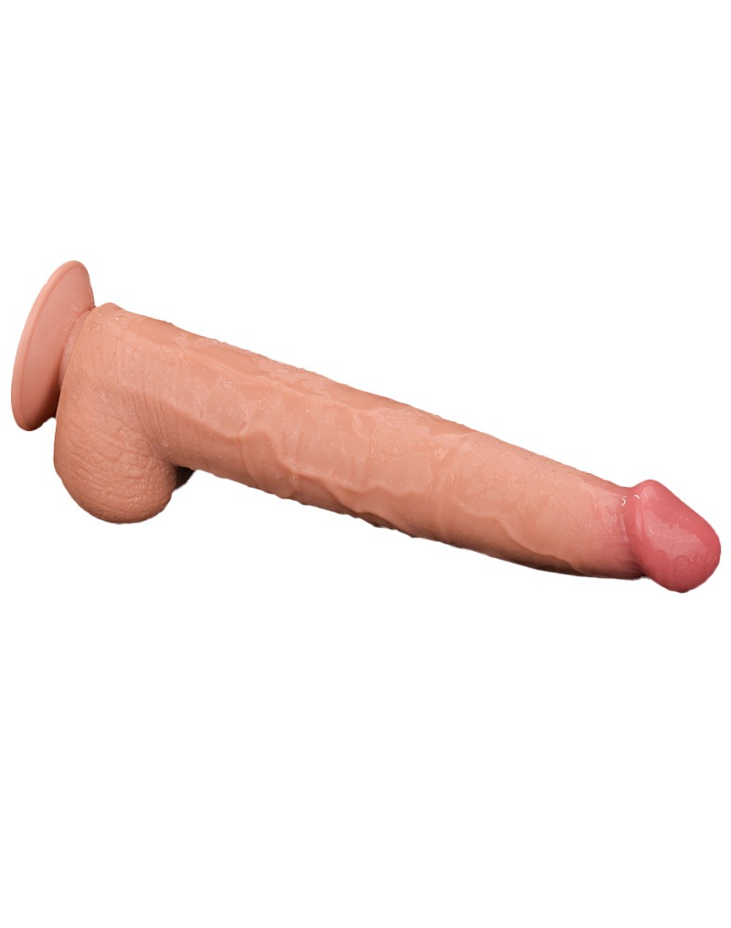 LoveToy - Sliding Skin Dildo 34 cm - Nude – Bild 11