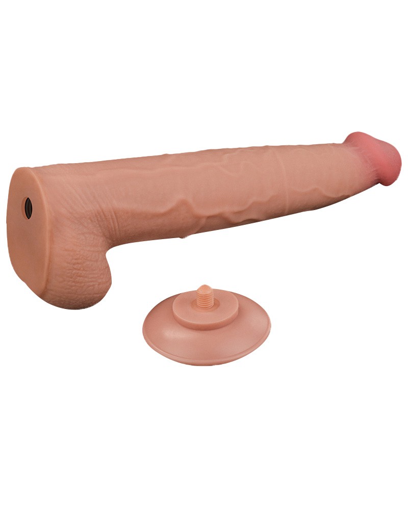 LoveToy - Sliding Skin Dildo 34 cm - Nude – Bild 7