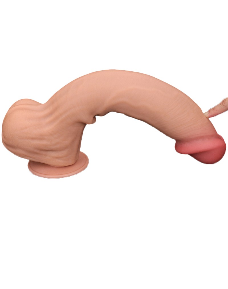 LoveToy - Sliding Skin Dildo 36 cm - Nude – Bild 11