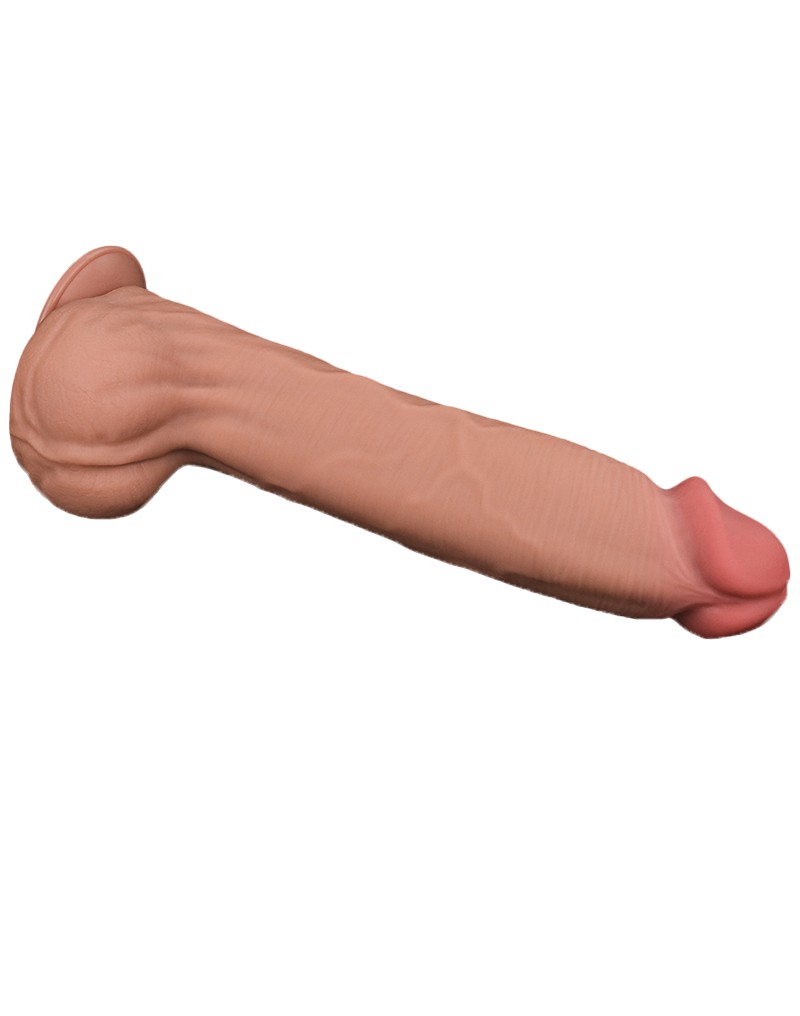 LoveToy - Sliding Skin Dildo 36 cm - Nude – Bild 7