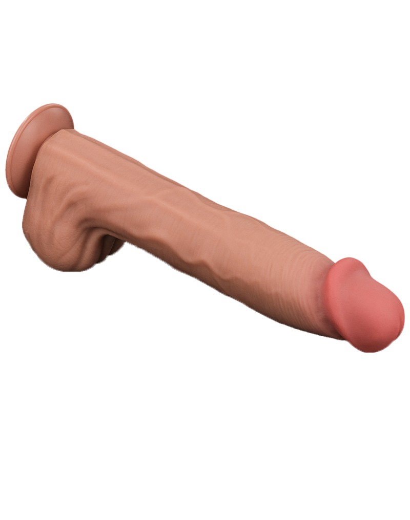 LoveToy - Sliding Skin Dildo 36 cm - Nude – Bild 6