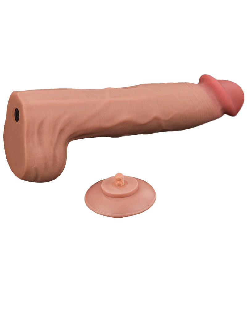 LoveToy - Sliding Skin Dildo 36 cm - Nude – Bild 8