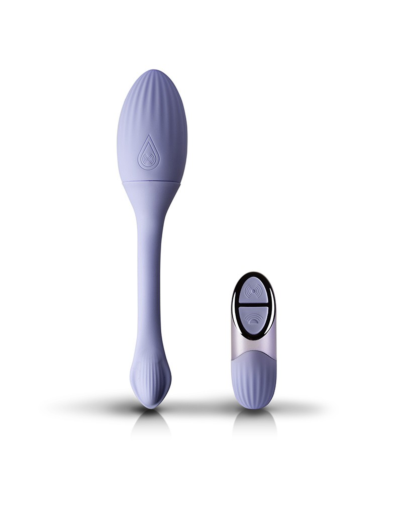 NIYA - NIYA 1 - Vibrierendes Kegel-Massagegerät mit Fernbedienung - Hellblau – Bild 10