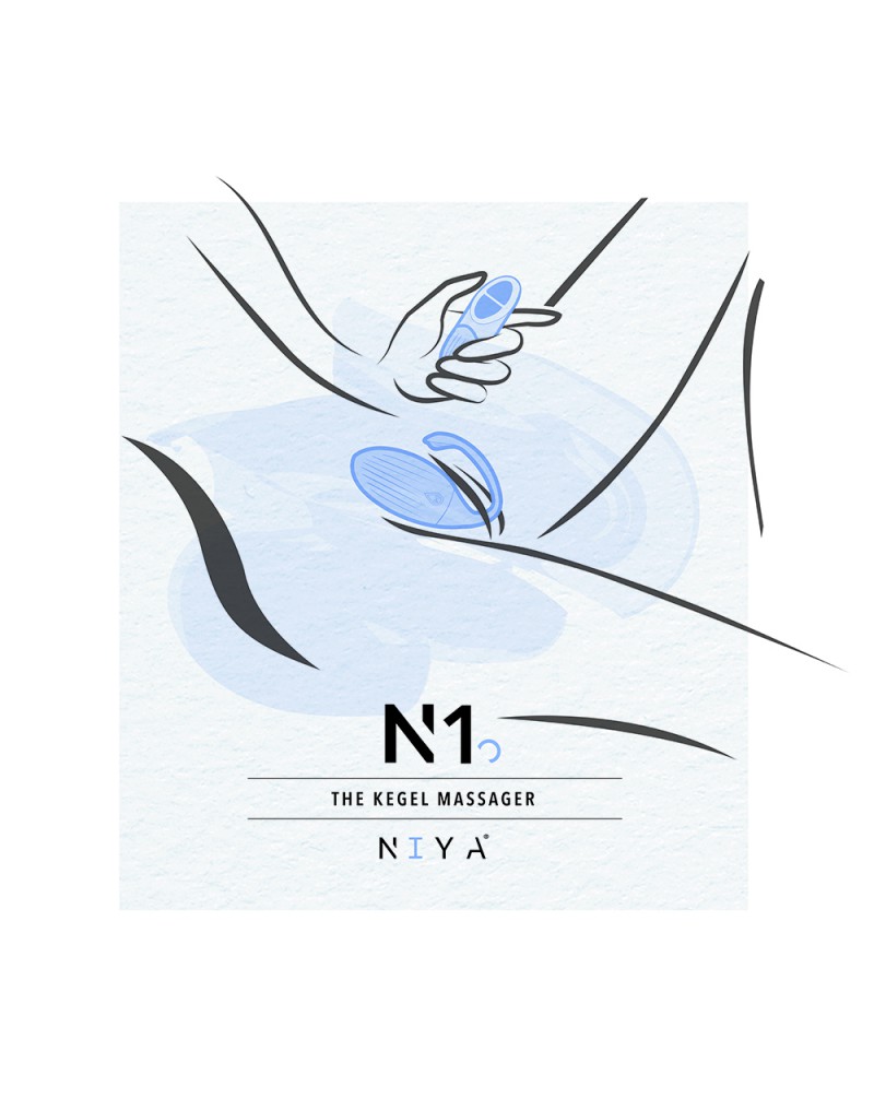 NIYA - NIYA 1 - Vibrierendes Kegel-Massagegerät mit Fernbedienung - Hellblau – Bild 5