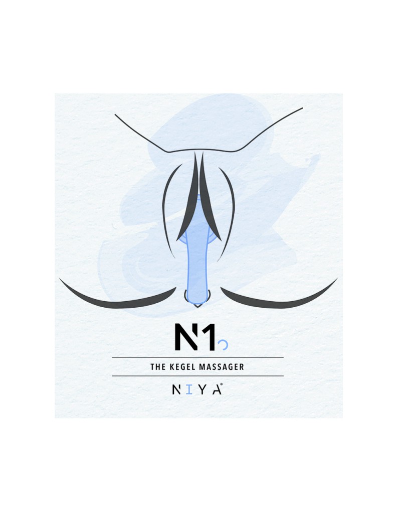 NIYA - NIYA 1 - Vibrierendes Kegel-Massagegerät mit Fernbedienung - Hellblau – Bild 4