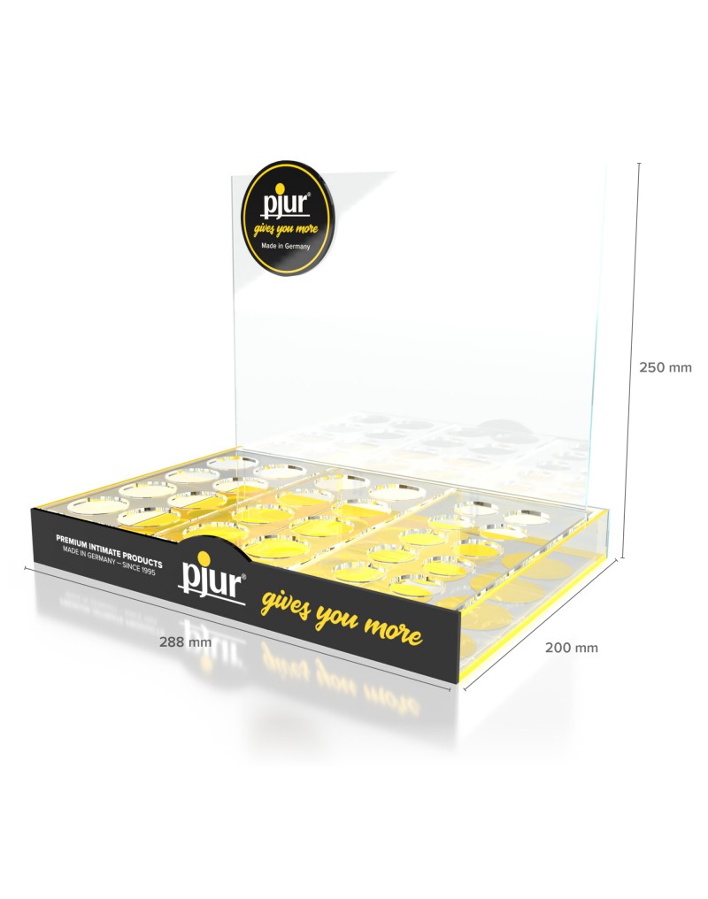 pjur – Acryl Display für 24 Flaschen – Transparent