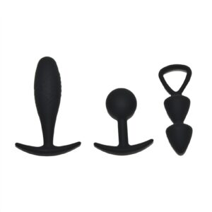 Rimba Toys - Basel - Buttplug-Set Gr. M - Schwarz