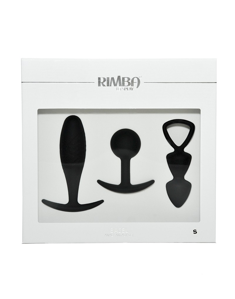 Rimba Toys – Basel – Buttplug-Set Gr. S – Schwarz