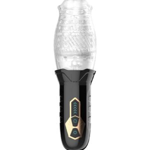 Rimba Toys - Orgastobator 01 - Männlicher Masturbator - Schwarz & Transparent