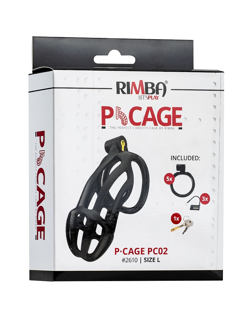 Rimba P-Cage – P-Cage PC02 – Peniskäfig Größe L – Schwarz