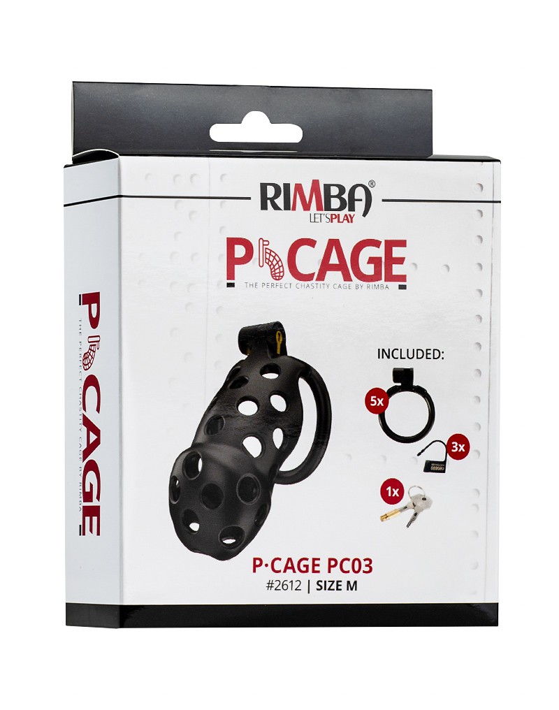 Rimba P-Cage – P-Cage PC03 – Peniskäfig Größe M – Schwarz