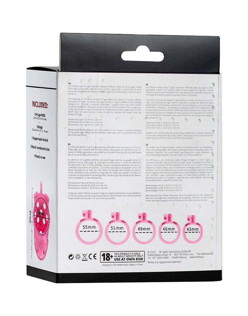 Rimba P-Cage - P-Cage PC03 - Peniskäfig Größe S - Rosa – Bild 8