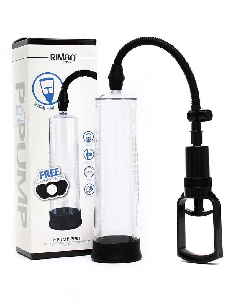 Rimba P-Pump - P-Pump PP01 - Penisvergrößerer mit manueller Pumpe - Schwarz