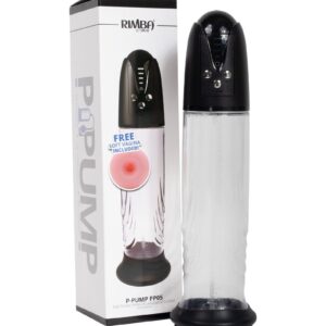 Rimba P-Pump - P-Pump PP05 - Elektronischer Penisvergrößerer mit Vaginahülle - Schwarz