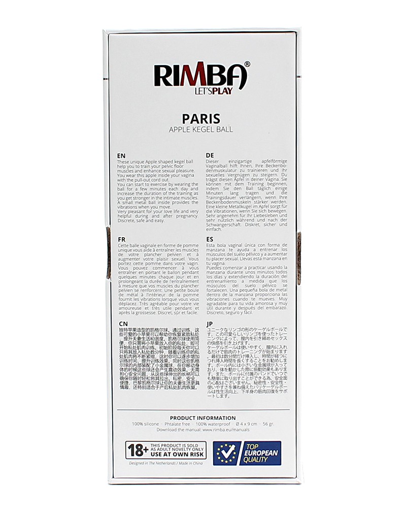 Rimba Toys - Paris - Kegelkugel in Apfelform - Schwarz – Bild 6