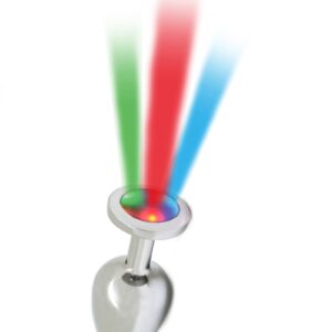 Rimba Toys - Pisa - Butt Plug mit LED Leuchten - Silber